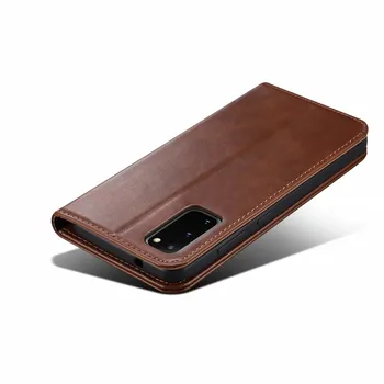 Casos Para Samsung Galaxy S20 Ultra S20 Caja Del Teléfono Del Cuero Flip Wallet Magnético De La Cubierta Con El Titular De La Tarjeta De Libro De Coque Fundas