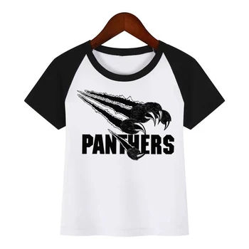 Los niños Negros PantherT-camiseta de Bebé Niños Ropa Divertida a los Niños de Verano de la camiseta de los Niños de la Moda de la Ropa T Camisa