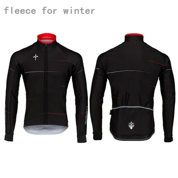CAIVO wilier Pro team para el invierno y el Otoño de lana de ciclismo traje de manga larga de carretera ropa mtb chaqueta de camisetas de Ciclo kit de ciclismo