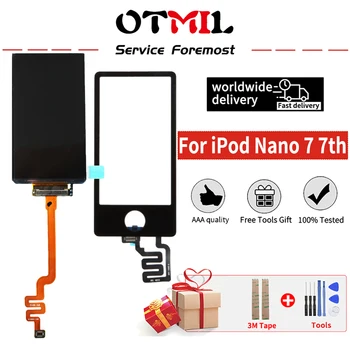 OTMIL AAAA Calidad pantalla LCD de Pantalla Para el iPod Nano 7 7 G 7 Pantalla LCD de Piezas de Repuesto de Pantalla Para el iPod Nano 7 Nano7 LCD de 2,5