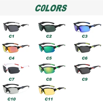 AWGSEE Deporte al aire libre Gafas de sol Polarizadas para los Hombres de manejo de la Pesca UV400 Gafas de Montura del Espejo Gafas de sol Fotocromáticas de los Hombres