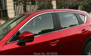 Coche Reborde de la Ventana de la Puerta Lateral de la carrocería molduras Guarnición Exterior de Cromo Decorativo Coche-estilo para 2017 2018 Mazda CX-5 CX5 KF