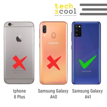 FunnyTech®funda de Silicona para el Samsung Galaxy A41 l calaveras de colores transparentes