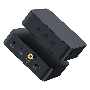 Bluetooth 5.0 de un Transmisor de Audio Óptico Coaxial RCA Jack de 3,5 mm Aux Adaptador Inalámbrico de la Tarjeta del TF Lector de Convertidor de TV de Coche