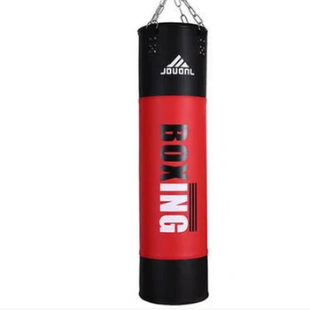 Rojo Negro 120*30 cm MMA Muay Thai Vacío Bolsa de Boxeo saco de boxe Punch sacco boxeo Pelea de Taekwondo de Combate Libre Formación de los Sacos de arena