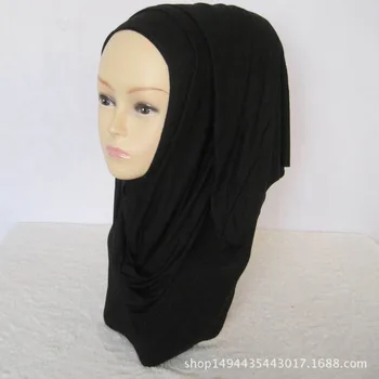 32 colores de alta calidad JERSEY, jersey, bufanda chal musulmana con hiyab maxi bufanda sólido hiyab bufanda 170*50cm