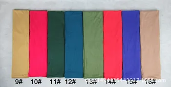 32 colores de alta calidad JERSEY, jersey, bufanda chal musulmana con hiyab maxi bufanda sólido hiyab bufanda 170*50cm