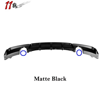 F30 F31 M Paquete MP ABS Negro Brillante, Negro Mate Trasero del Coche de Parachoques de la Tira de Difusor Auto Body Kit