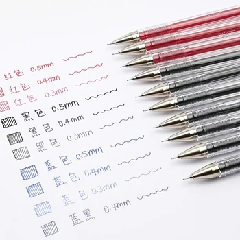 5pcs PILOTO BLLH-20C5/C4/C3 Simple en la Oficina Bolígrafo de Gel de 0.3 mm, 0.4 mm, 0.5 mm Escrito Ancho de HI-TEC-C Needel Tipo Penpoint Escritura Suave