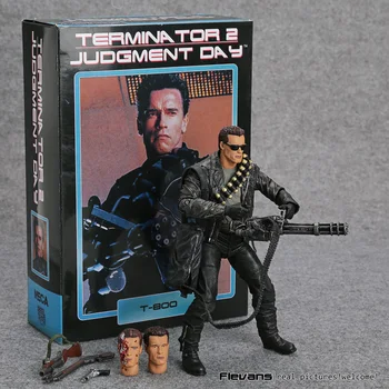 NECA Terminator 2: Día del Juicio final T-800 de Arnold Schwarzenegger PVC Figura de Acción Coleccionable Modelo de Juguete de 7