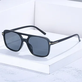 Oferta de la plaza tf logotipo de gafas de sol de las mujeres de los hombres 2020 uv400 de alta calidad de gran tamaño de la moda de los tonos gran oculos de sol masculino