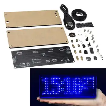 SMD LED Dot Matrixs Reloj Digital de Producción de Kit de Electrónica DIY Reloj Kit de Electrónica de Partes de la Producción de Accesorios