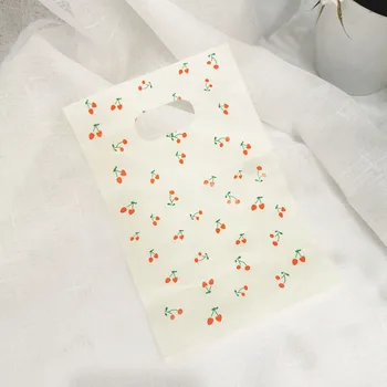 100Pcs Pequeña margarita bolsa de plástico transparente Muy Mini Patrón Mixto de la Joyería del Pendiente de la joyería de Regalo de Bolso de Compras Bolsa 13X21cm