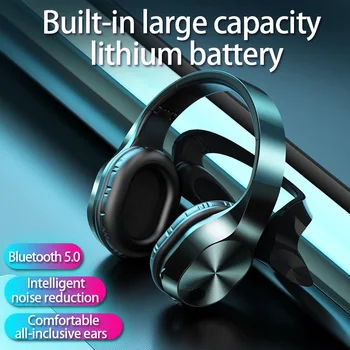 NBX Popular de Bluetooth Inalámbrico de Diadema Auricular 5.0 de Graves Profundos Estéreo con Reducción de Ruido Auriculares Gaming de 1500mAh super vida de la batería