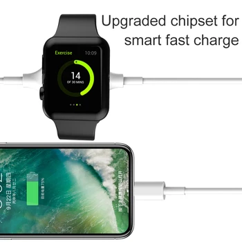 Recién el 3 en 1 Magnéticos IWatch Dock de Carga Inalámbrica Portátil Smart USB Cable de carga para el Apple Watch Airpods iPhone