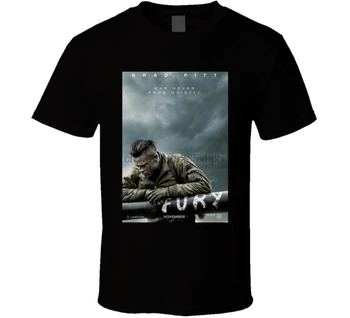 Envío 2020 haber reac nueva moda de la t de Guerra Cartel de la Película T-Shirt discout caliente Furia Brad Pitt camiseta top gratis