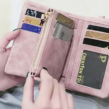 2019 embrague de la mujer bolso de las Mujeres de carteras de la marca de moda de cuero bolso de las señoras de la tarjeta de la bolsa para las mujeres clip de dinero de la billetera