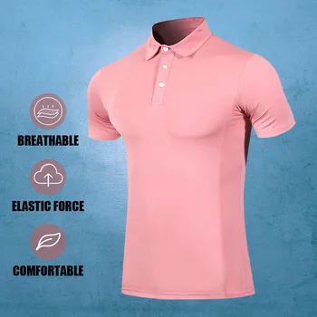 Campo de Golf de Desgaste comercial de Alta Calidad Camisa de Golf de los Hombres T-shirt ropa de deporte Superior de la Camisa de Golf de la Pluma de Jersey del Desgaste de la Aptitud