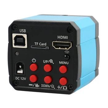 FHD 2K 23MP HDMI USB Industrial Electrónica Digital Microscopio de Vídeo de la Cámara + 180X 300X Zoom C Montaje de la Lente + 56 Anillo de Luz LED