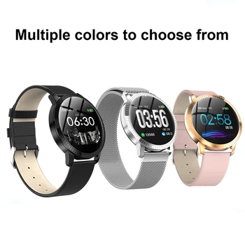 OLED a Color de Pantalla de Mujeres Smartwatch CF18 Hombres Reloj Inteligente Impermeable IP67 de la Presión Arterial Tracker de la Moda de los Hombres del Deporte de los Modos de Reloj