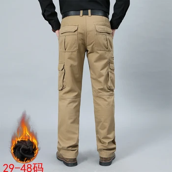 Nueva Casual Táctico Pantalones Masculinos Camo Jogger Más el Tamaño de 48 Pantalones de Algodón de Muchos de Bolsillo de Estilo Militar ArmyGreen de los Hombres Pantalones de Carga