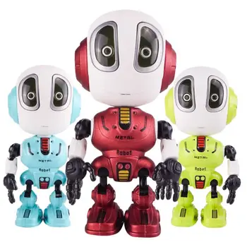 Smart Hablando Robot de Juguete DIY Gesto Electrónica de Juguete en la Cabeza Táctil Sensible a la Luz LED de la Aleación de Robot Juguetes Para los Niños Regalo de Navidad 2020