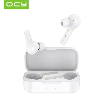 QCY T5 Bluetooth 5.0 Auriculares Inalámbricos del Deporte en Ejecución de los Auriculares de Control de Tacto y Cómodo de Usar Con dos micrófonos