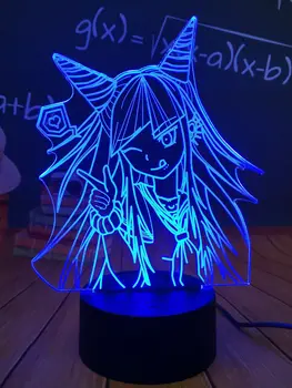 Anime 3D Luz de la Noche Danganronpa V3 Matar Armonía Juego de la Lámpara Kokichi Oma Decoración para el Dormitorio de los Niños Regalo de Kokichi Oma Luz