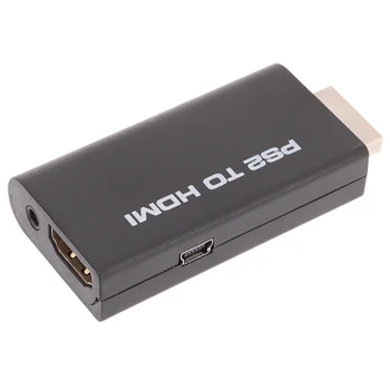 PS2 Con HDMI Audio Video Cable AV Adaptador Convertidor W/3,5 mm de Salida de Audio Para HDTV
