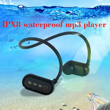 Más reciente IPX8 ip68 Hueso Conductio Impermeable de la Piscina de auriculares Bluetooth Reproductor de MP3 de Deporte al aire libre Reproductor de Música MP3, audífonos