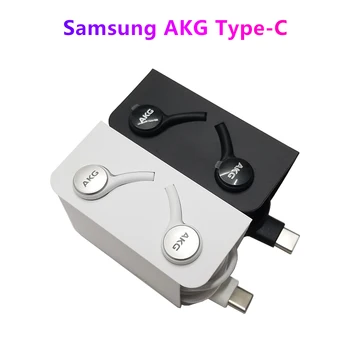 Samsung Tipo-C AKG En la Oreja Original de Alambre-controlado Para Galaxy Note10+ S20 Ultra A90 5G A80 A70 A71 A60 A50s A51 A70s A40s M30s