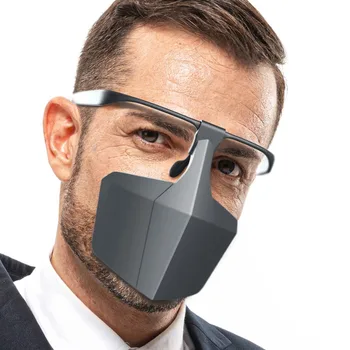 2 piezas Reutilizables Cara Máscara de Protección PE Anti Salpicaduras de Pulverización de la Moda de Protección Anti Polvo Máscaras Protectoras de Aislamiento protector de la Cara