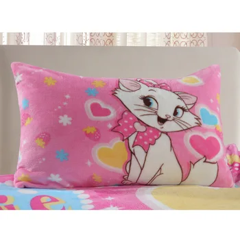 Disney Fundas de almohada de Franela 1piece de dibujos animados Marie funda de Almohada Decorativa PillowsCase 48x74cm