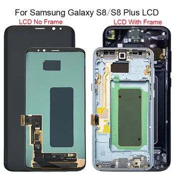Para SAMSUNG S8 LCD G950 G950F de Reemplazo para SAMSUNG Galaxy S8 Plus LCD G955 Pantalla LCD de Pantalla Táctil Digitalizador Asamblea