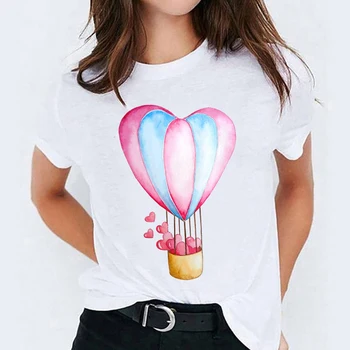 Camisetas Top para Mujer Floral de Girasol Encanta la Moda de los años 90 Impresión Señora Womens Gráfico T Camisa Señoras Mujeres Camiseta T-Shirt