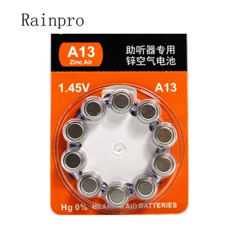 Rainpro 20PCS/LOT A13 13 De las Pilas de los audífonos de Oído o de la concha-cavidad audífonos