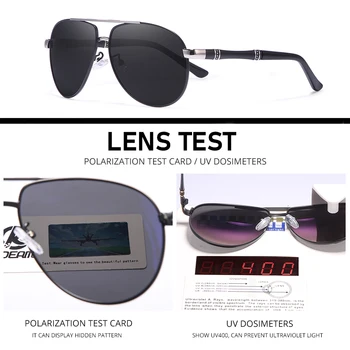 KDEAM Clásico de Diseño de Lujo Polarizado de los Hombres Gafas de sol de Piloto de 60mm de Ancho de Conducción Gafas de sol de los Hombres Aviador oculos de sol CE