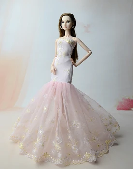 9 Colores de la Muñeca del Vestido / Falda Sirena de Noche Vestido de Novia Vestido de la Ropa del Traje De 1/6 BJD Xinyi FR ST Muñeca Barbie Chica regalo