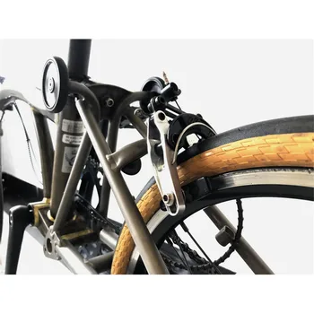 3 colores de bicicletas Plegables EEBrake extensión de freno de la pinza del brazo para brompton EE pinza delantera y trasera