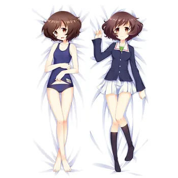 Anime GIRLS und PANZER funda de almohada saori takebe Dakimakura caso de chica Sexy 3D de Doble cara la ropa de Cama Abrazando el Cuerpo funda de almohada gp01 ajuste de la