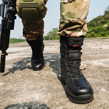 Nuevas Botas Militares De Los Hombres De La Fuerza Especial Táctico Desierto Combatir La Nieve De Los Zapatos Al Aire Libre Masculino Seguimiento De Mens Táctica De Inicio De Trabajo De Los Zapatos De Los Hombres