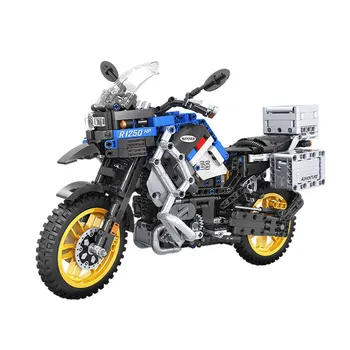Nueva 948pcs Technic de la Serie la Aventura de la Motocicleta de Cross-country de la Construcción de los Bloques 1:6 Modelo de Juguetes para los Niños Regalo