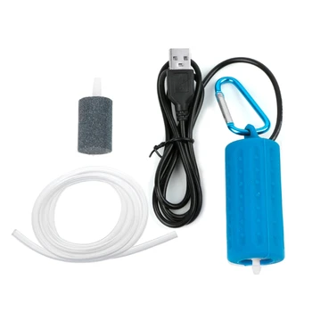 Mini portátil USB Tanque de Peces de Acuario de Oxígeno del Aire de la Bomba de Silencio de ahorro de Energía del Compresor