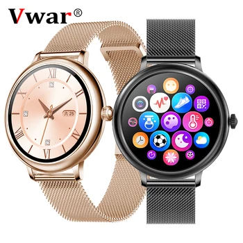 Vwar LUX mujeres reloj inteligente de Pantalla Táctil Damas smartwatch para Niña monitor de frecuencia Cardíaca Presión Arterial Para Android IOS NY13