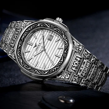 ONOLA marca de lujo de cuarzo de origen reloj de los hombres de 2019 oro clásico Vintage reloj de pulsera impermeable uniqu de oro de la moda casual reloj de los hombres
