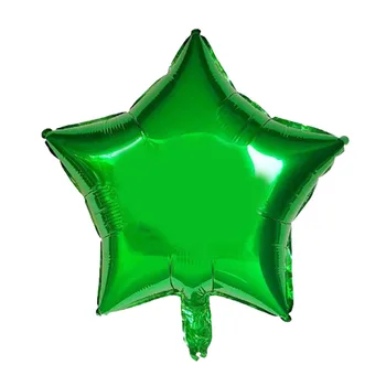 10pcs Estrella de 18 pulgadas de Aluminio Globos Inflables del Helio Globo de Cumpleaños de la Boda de la Fiesta de Navidad de la Decoración de Globos a los Niños de Juguetes Regalos