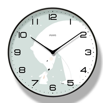 Cocina nórdica Reloj de Pared de Diseño Moderno Relojes para el Hogar Silencio Colgante Reloj a pilas Silenciosa Sala de estar Decoración saat