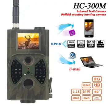 HD HC-300M Digital Infrarroja de la Caza de la Cámara 12MP 1080P de Resolución de 1.1 s de Tiempo de activación de la Fauna silvestre Trail de la Visión Nocturna de las Cámaras Térmicas