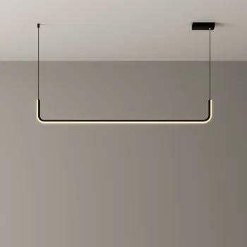 El minimalismo Colgante Led Moderna lámpara de araña de Luces Para el Comedor de la Barra de suspensión de la luminaria suspendido Accesorios de Iluminación de la lámpara de araña