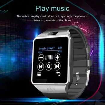 Bluetooth Inteligente Reloj de los Hombres Teléfono Android Bluetooth Reloj Impermeable de la Cámara de la Tarjeta Sim Smartwatch Llamada Reloj de Pulsera de DZ09